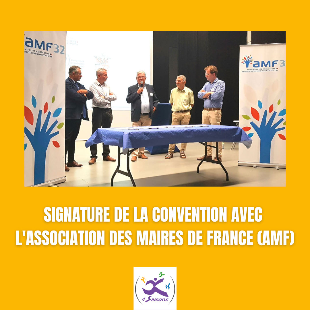 Signature de la Convention avec l'Association des Maires de France (AMF)